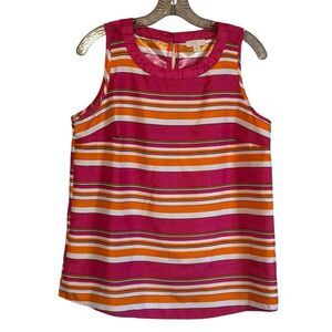 Charming Charlie Colorful Striped Sleeveless Top